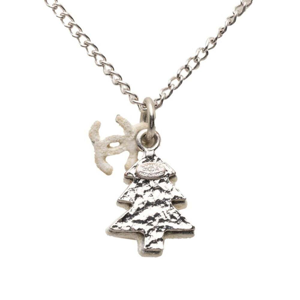 CHANEL White Logo Necklace - Picture 2 of 5